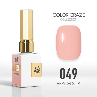 LDS Color Craze Gel Nail Polish - 049 Peach Silk - 0.5oz