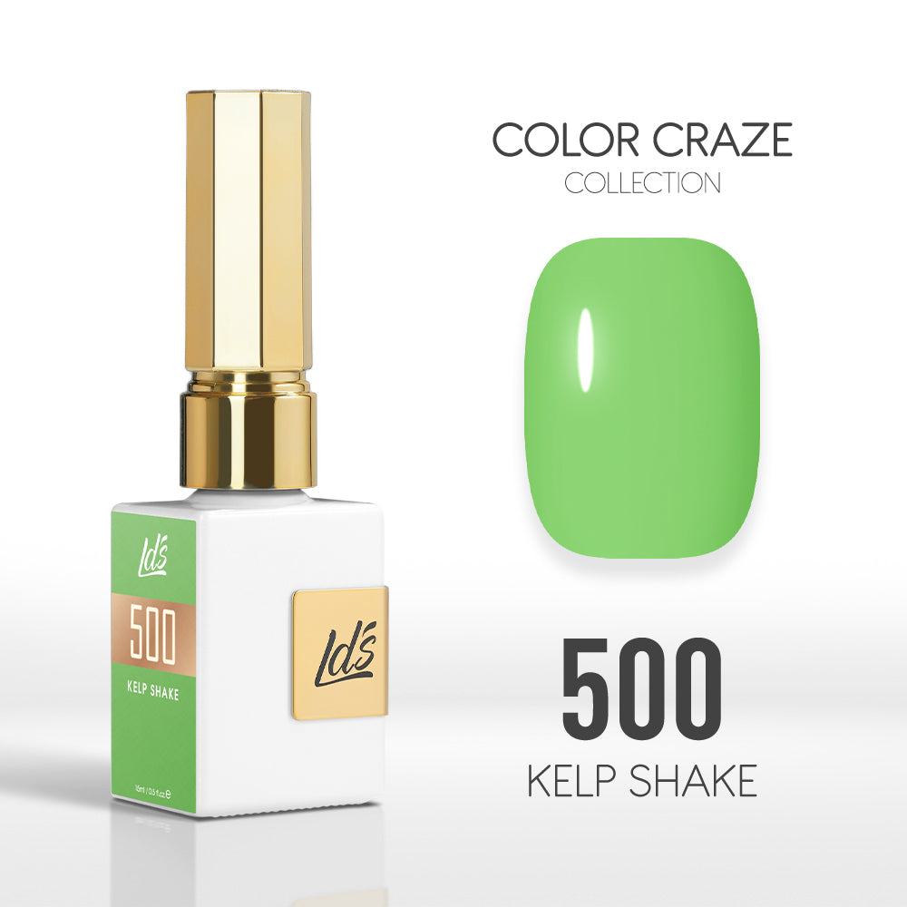 LDS Color Craze Gel Nail Polish - 500 Kelp Shake - 0.5oz