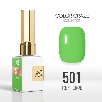 LDS Color Craze Gel Nail Polish - 501 Key-Lime - 0.5oz