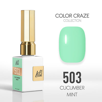 LDS Color Craze Gel Nail Polish - 503 Cucumber Mint - 0.5oz