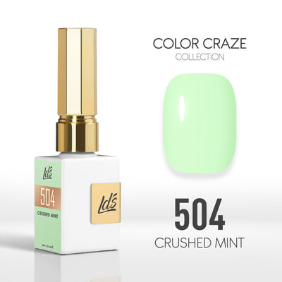 LDS Color Craze Gel Nail Polish - 504 Crushed Mint - 0.5oz