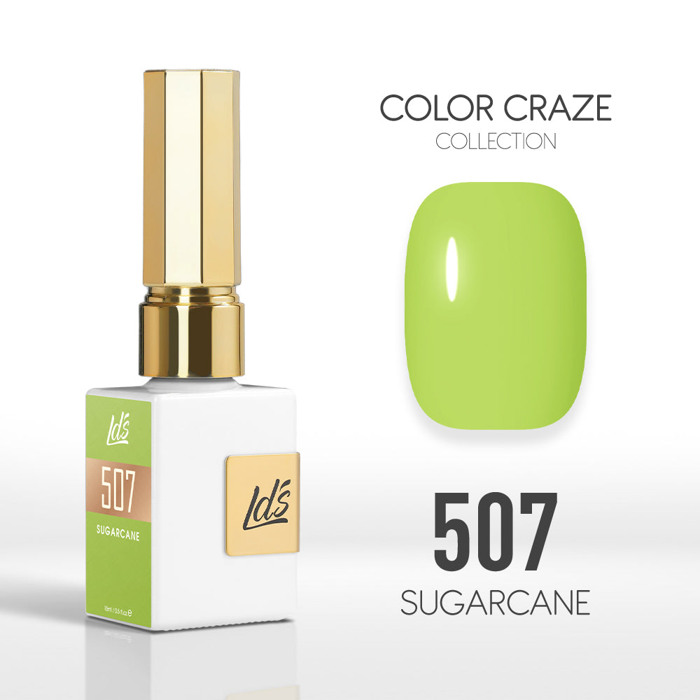 LDS Color Craze Gel Nail Polish - 507 Sugarcane - 0.5oz