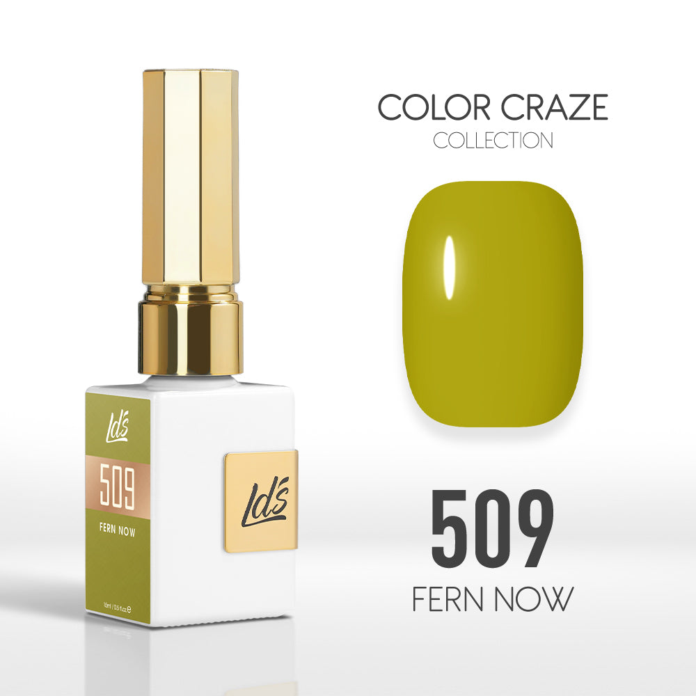 LDS Color Craze Gel Nail Polish - 509 Fern Now - 0.5oz