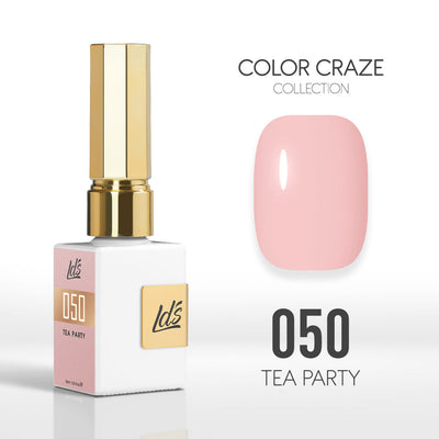 LDS Color Craze Gel Nail Polish - 050 Tea Party - 0.5oz