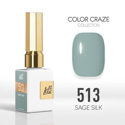 LDS Color Craze Gel Nail Polish - 513 Sage Silk - 0.5oz