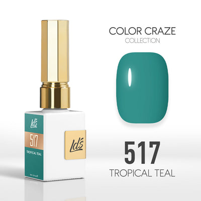 LDS Color Craze Gel Nail Polish - 517 Tropical Teal - 0.5oz