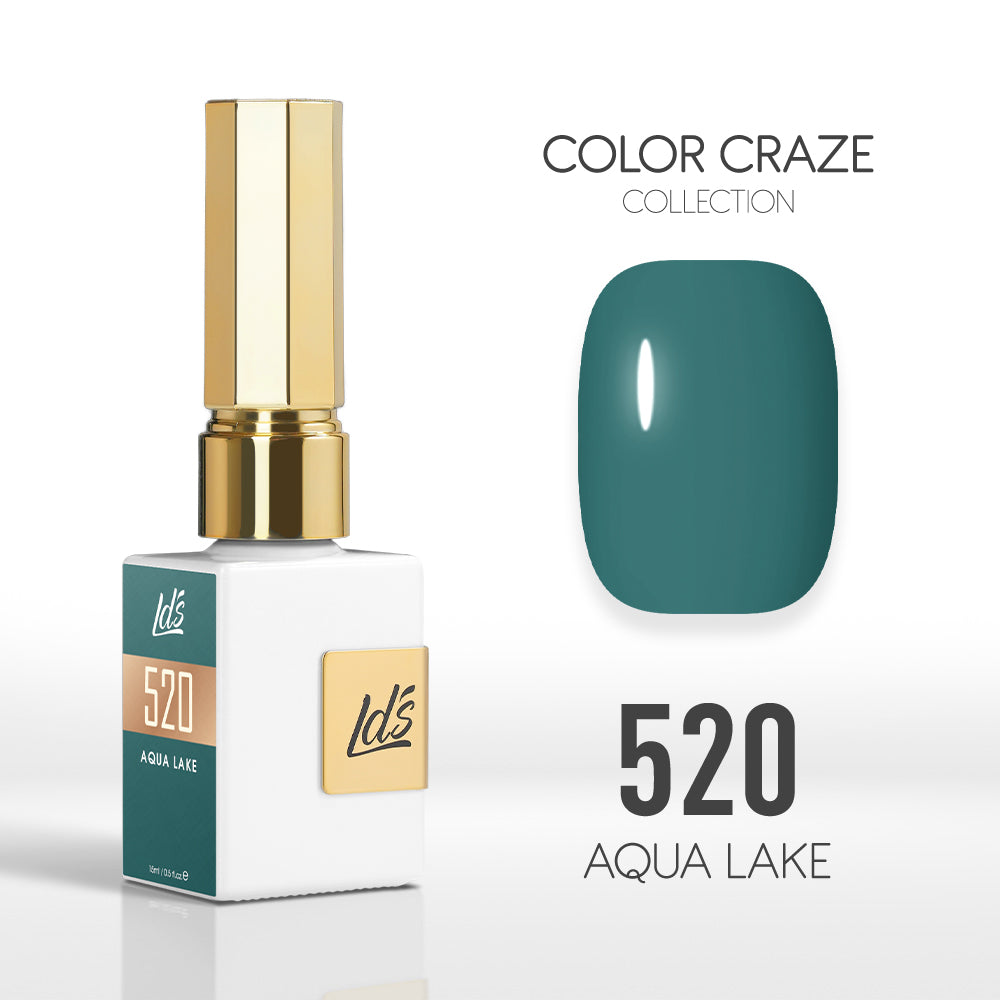 LDS Color Craze Gel Nail Polish - 520 Aqua Lake - 0.5oz