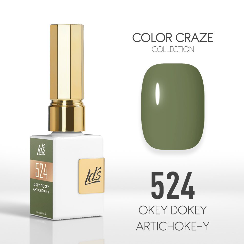 LDS Color Craze Gel Nail Polish - 524 Okey Dokey Artichoke-y - 0.5oz