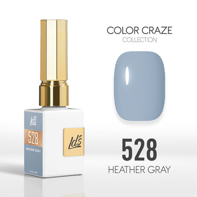 LDS Color Craze Gel Nail Polish - 528 Heather Gray - 0.5oz