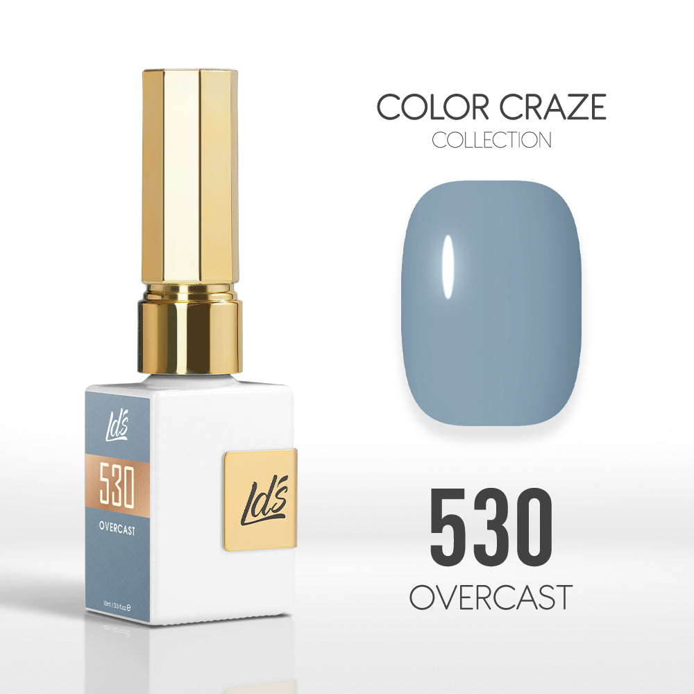 LDS Color Craze Gel Nail Polish - 530 Overcast - 0.5oz