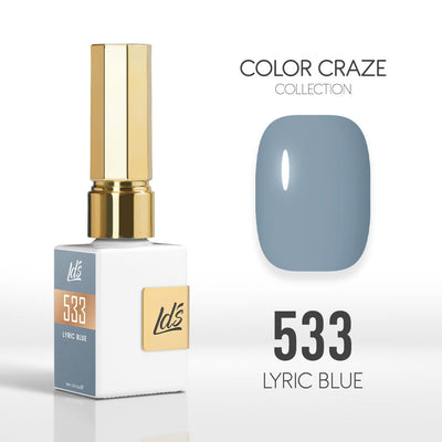 LDS Color Craze Gel Nail Polish - 533 Lyric Blue - 0.5oz