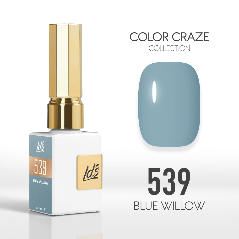 LDS Color Craze Gel Nail Polish - 539 Blue Willow - 0.5oz