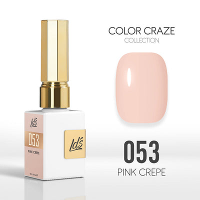 LDS Color Craze Gel Nail Polish - 053 Pink Crepe - 0.5oz