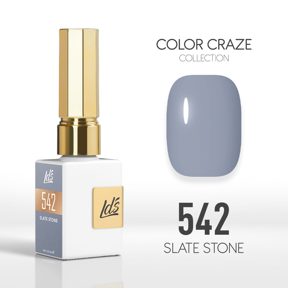 LDS Color Craze Gel Nail Polish - 542 Slate Stone - 0.5oz