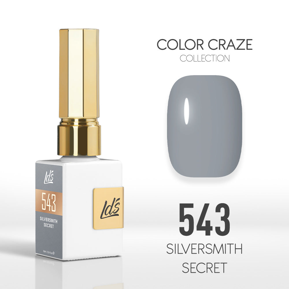 LDS Color Craze Gel Nail Polish - 543 Silversmith Secret - 0.5oz