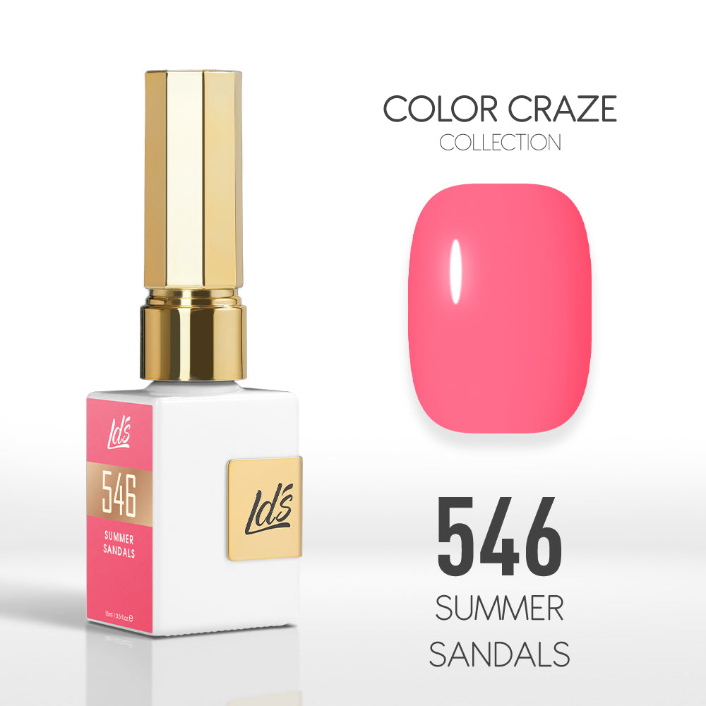 LDS Color Craze Gel Nail Polish - 546 Summer Sandals - 0.5oz