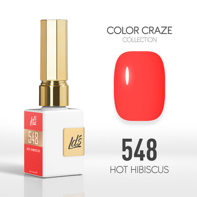 LDS Color Craze Gel Nail Polish - 548 Hot Hibiscus - 0.5oz