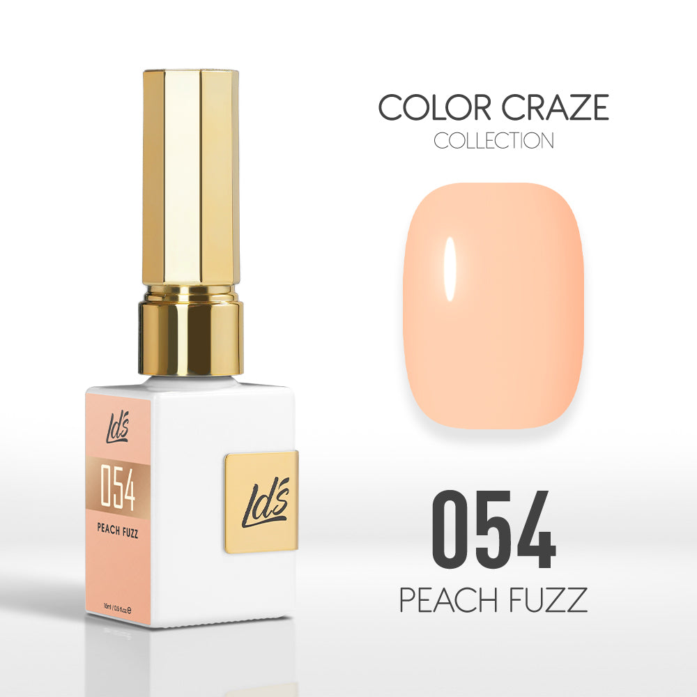 LDS Color Craze Gel Nail Polish - 054 Peach Fuzz - 0.5oz