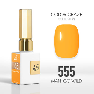 LDS Color Craze Gel Nail Polish - 555 Man-Go Wild - 0.5oz