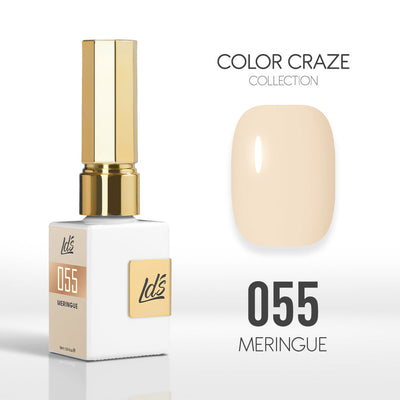 LDS Color Craze Gel Nail Polish - 055 Meringue - 0.5oz