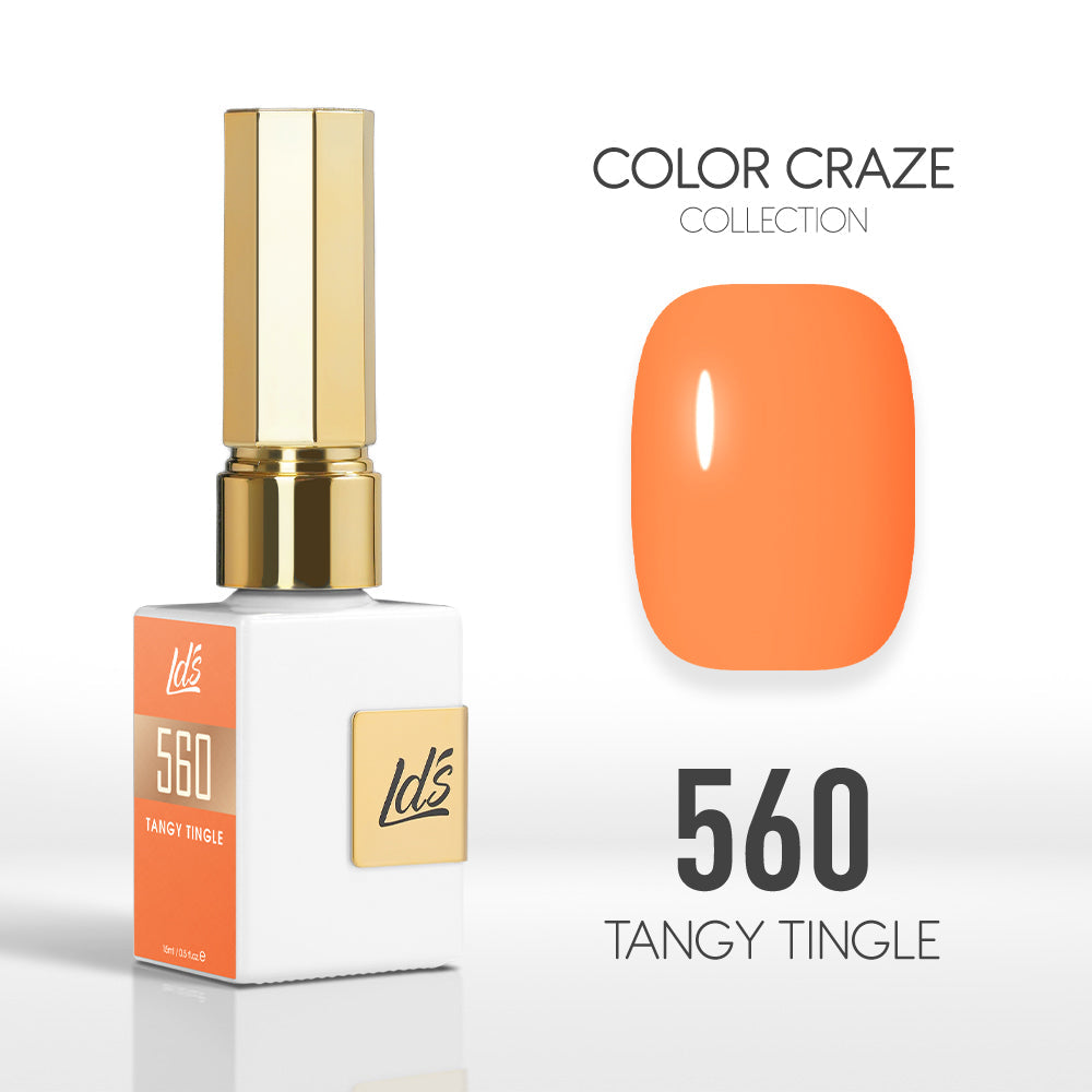 LDS Color Craze Gel Nail Polish - 560 Tangy Tingle - 0.5oz