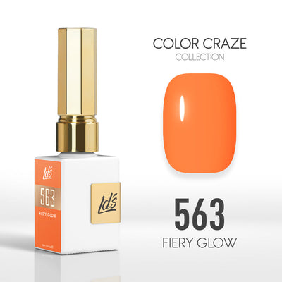 LDS Color Craze Gel Nail Polish - 563 Fiery Glow - 0.5oz