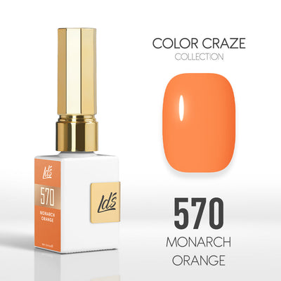 LDS Color Craze Gel Nail Polish - 570 Monarch Orange - 0.5oz