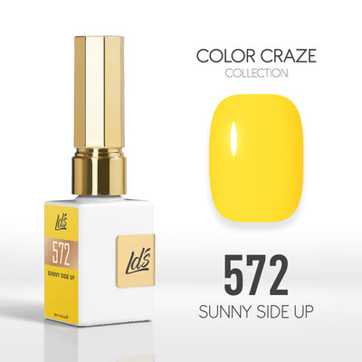 LDS Color Craze Gel Nail Polish - 572 Sunny Side Up - 0.5oz