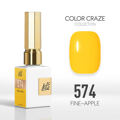 LDS Color Craze Gel Nail Polish - 574 Fine-Apple - 0.5oz