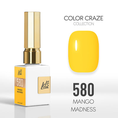 LDS Color Craze Gel Nail Polish -  580 Mango Madness - 0.5oz