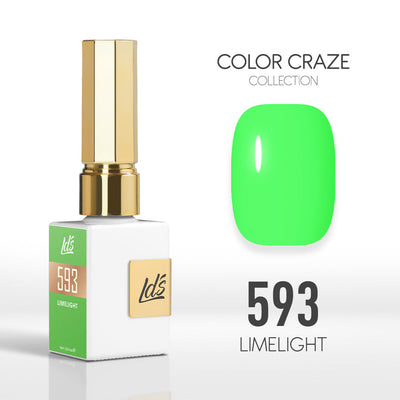 LDS Color Craze Gel Nail Polish -  593 Limelight - 0.5oz