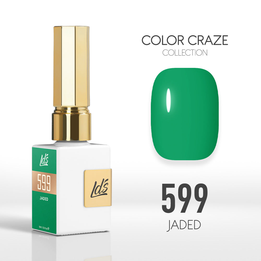 LDS Color Craze Gel Nail Polish -  599 Jaded - 0.5oz