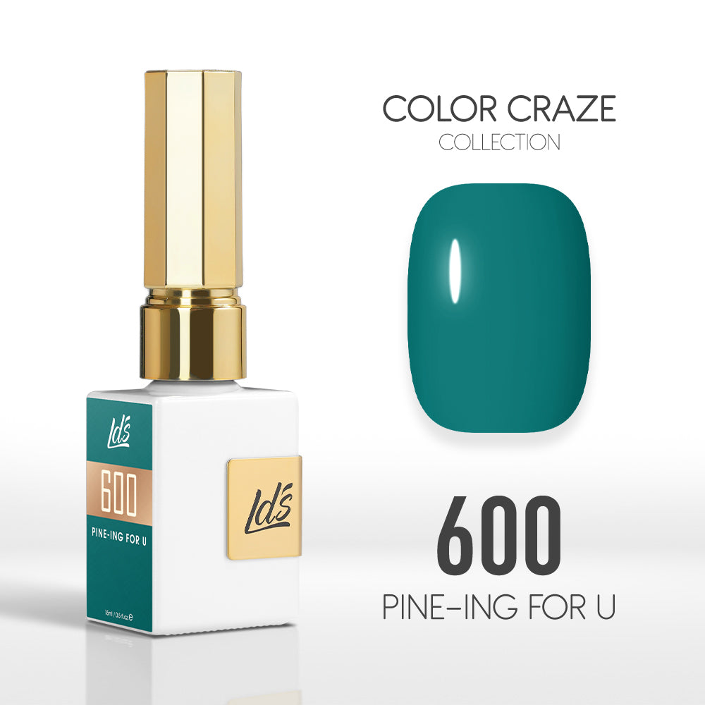 LDS Color Craze Gel Nail Polish - 600 Pine-ing for U - 0.5oz