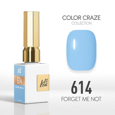 LDS Color Craze Gel Nail Polish - 614 Forget Me Not - 0.5oz