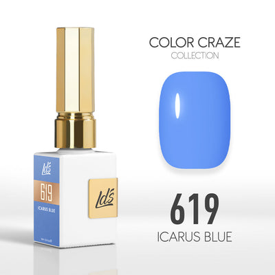 LDS Color Craze Gel Nail Polish - 619 Icarus Blue - 0.5oz