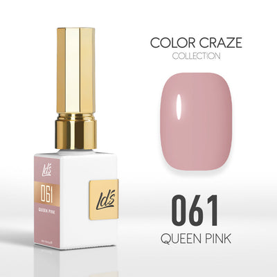 LDS Color Craze Gel Nail Polish - 061 Queen Pink - 0.5oz