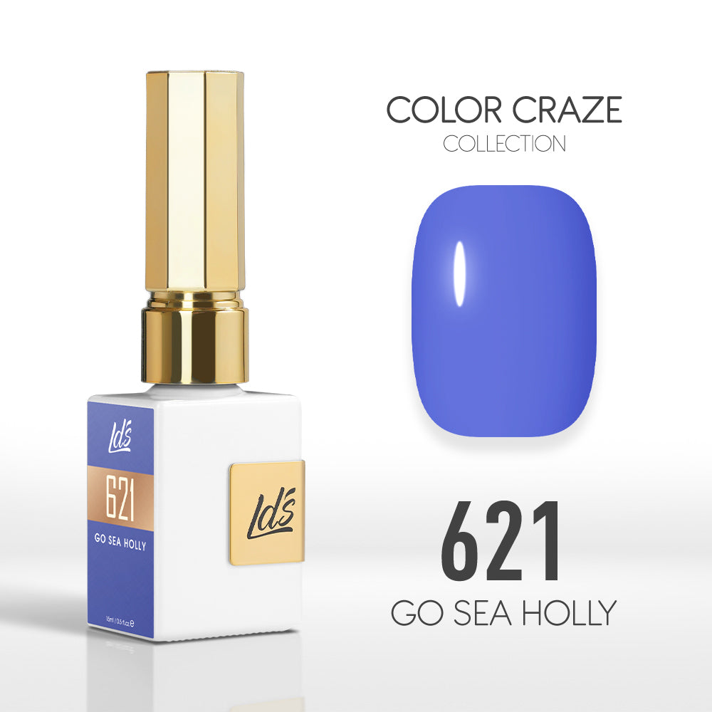 LDS Color Craze Gel Nail Polish - 621 Go Sea Holly - 0.5oz