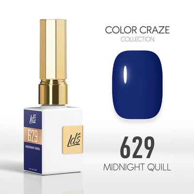 LDS Color Craze Gel Nail Polish - 629 Midnight Quill - 0.5oz