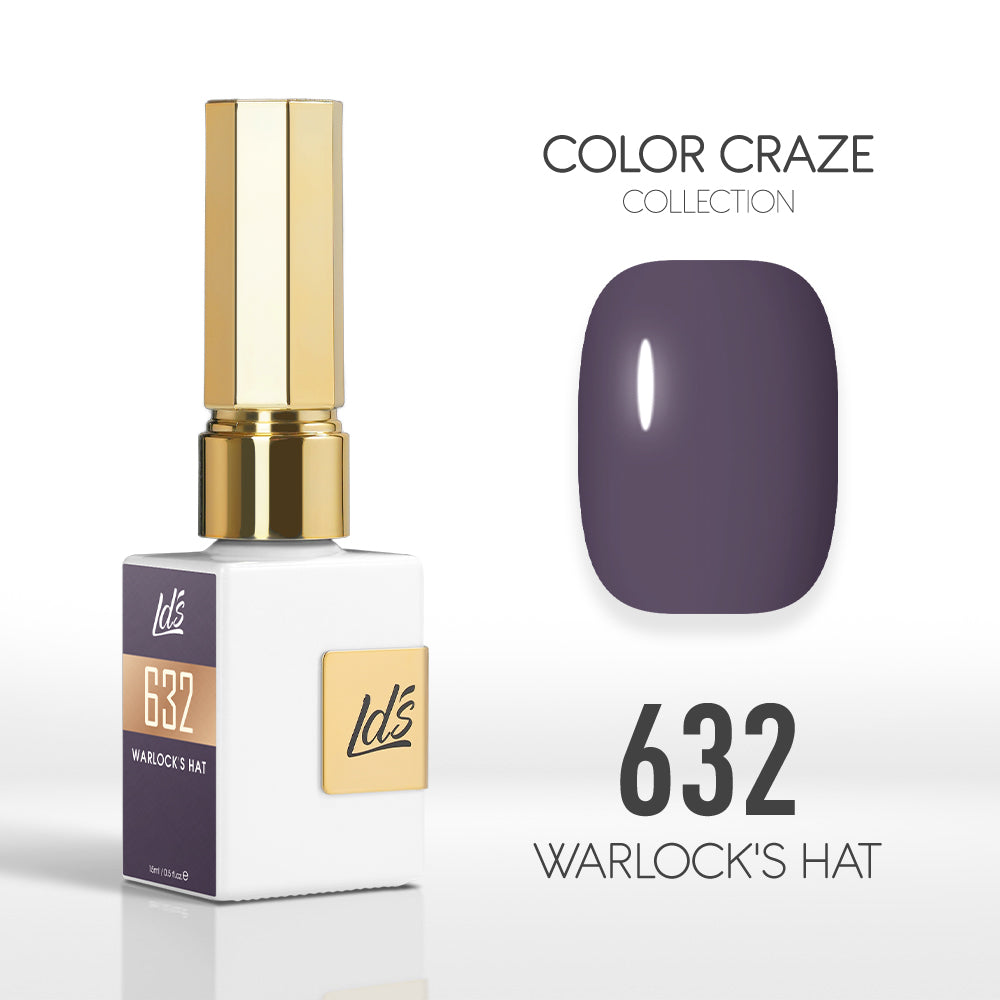 LDS Color Craze Gel Nail Polish - 632 Warlock's Hat - 0.5oz