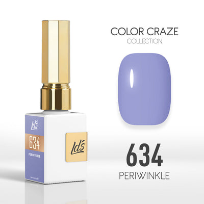 LDS Color Craze Gel Nail Polish - 634 Periwinkle - 0.5oz