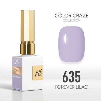 LDS Color Craze Gel Nail Polish - 635 Forever Lilac - 0.5oz