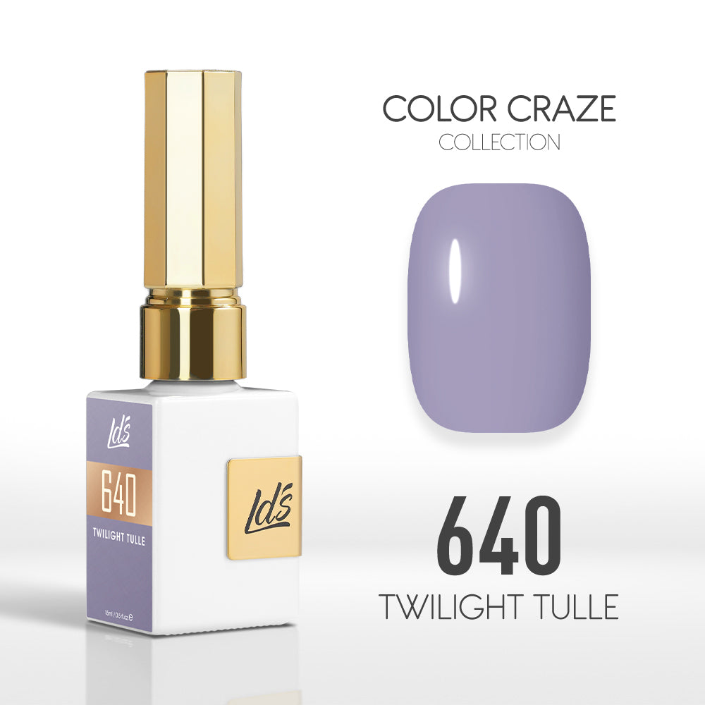 LDS Color Craze Gel Nail Polish - 640 Twilight Tulle - 0.5oz