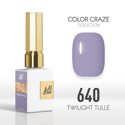 LDS Color Craze Gel Nail Polish - 640 Twilight Tulle - 0.5oz