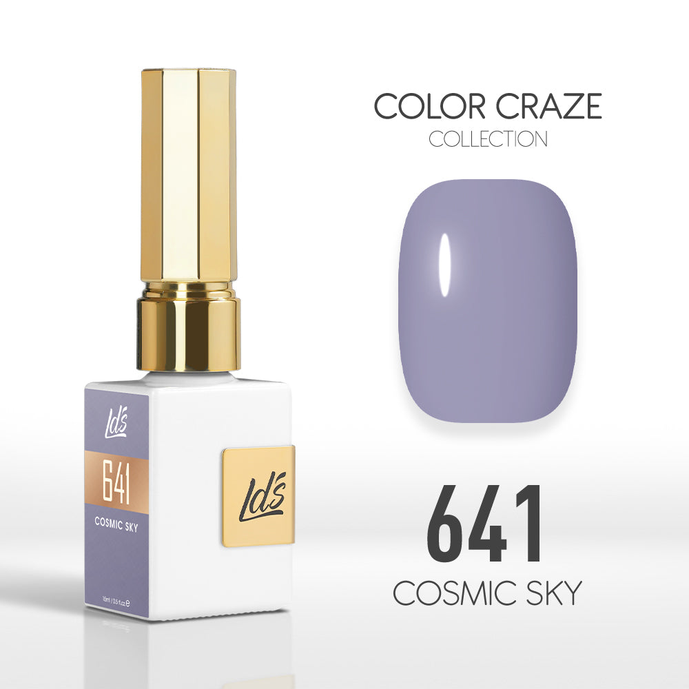 LDS Color Craze Gel Nail Polish - 641 Cosmic Sky - 0.5oz