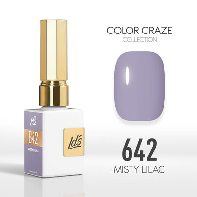 LDS Color Craze Gel Nail Polish - 642 Misty Lilac - 0.5oz