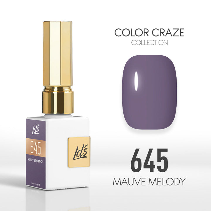 LDS Color Craze Gel Nail Polish - 645 Mauve Melody - 0.5oz