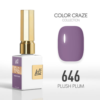 LDS Color Craze Gel Nail Polish - 646 Plush Plum - 0.5oz