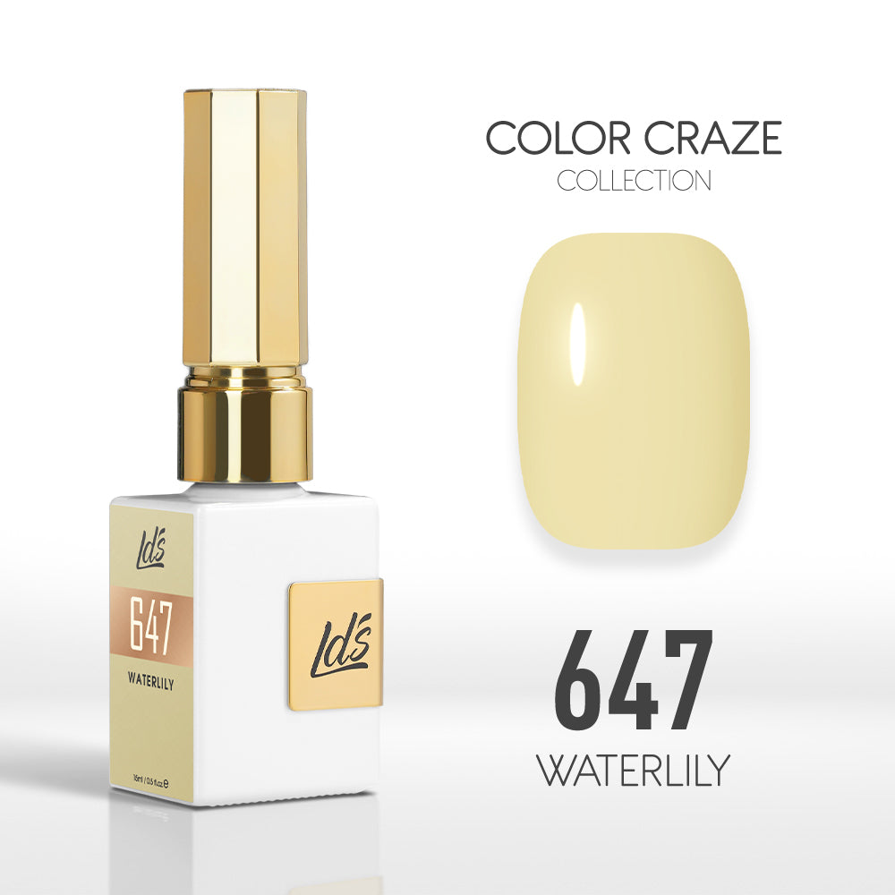 LDS Color Craze Gel Nail Polish - 647 Waterlily - 0.5oz