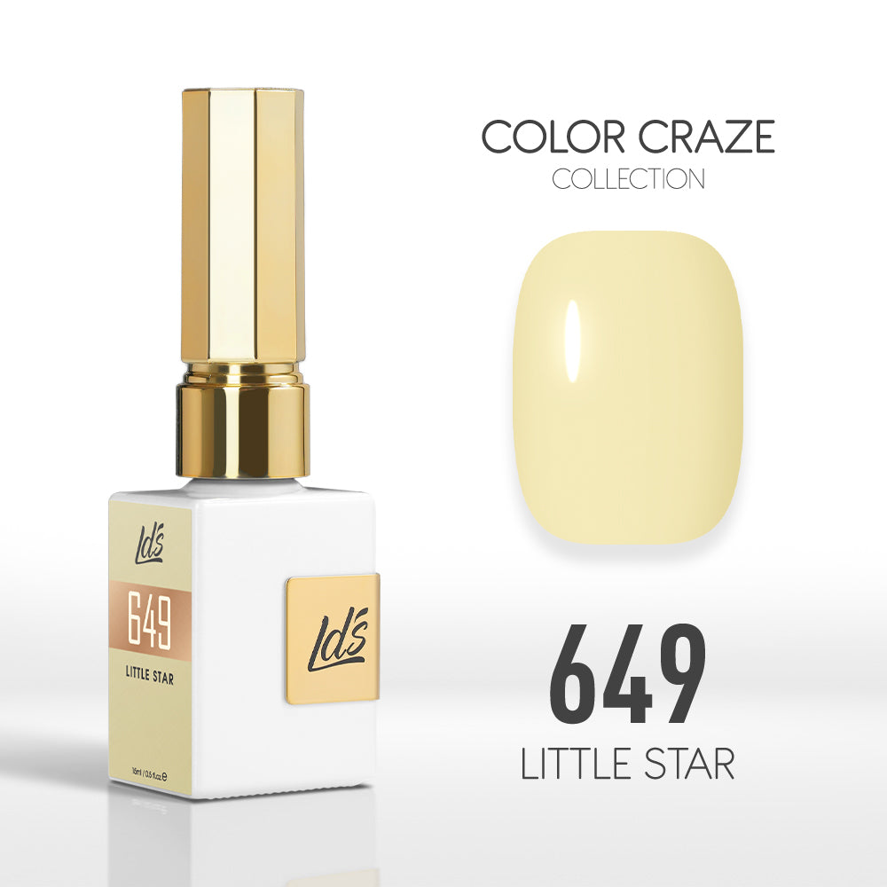 LDS Color Craze Gel Nail Polish - 649 Little Star - 0.5oz