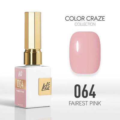 LDS Color Craze Gel Nail Polish - 064 Fairest Pink - 0.5oz